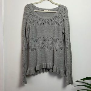 DKNY oversized grey knit sweater